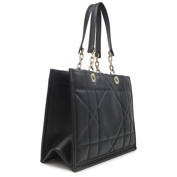 Dior Tote Bag Archicannage Essential Medium Leather Black Gold — view 2