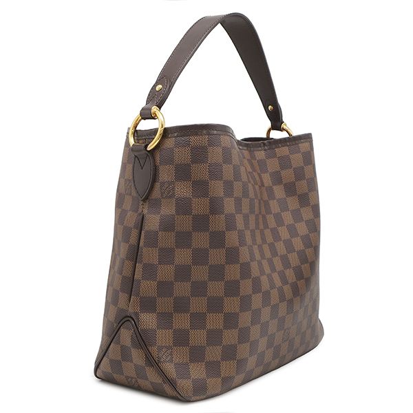 Louis Vuitton Shoulder Bag Delightful PM Damier Canvas Ebene Gold — view 2