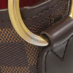 Louis Vuitton Shoulder Bag Delightful PM Damier Canvas Ebene Gold — view 7