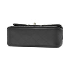 Chanel Shoulder Bag Mini Quilted 20 Lambskin Black Silver — view 3