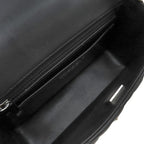 Chanel Shoulder Bag Mini Quilted 20 Lambskin Black Silver — view 6