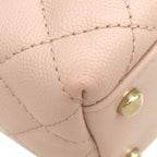 Chanel 2-Way Bag Coco Handle 29 Caviar Leather Pink Gold Top — view 4