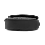 Chanel 2-Way Bag CC Logo Half Moon Lambskin Black Gold Top Handle — view 3