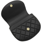 Chanel 2-Way Bag CC Logo Half Moon Lambskin Black Gold Top Handle — view 8