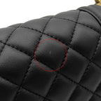 Chanel Shoulder Bag Boy 25 Lambskin Black Gold Chain — view 6