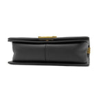 Chanel Shoulder Bag Boy 25 Lambskin Black Gold Chain — view 3