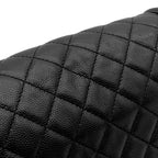 Chanel Shoulder Bag Boy 25 Caviar Leather Black Silver Chain — view 5