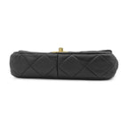 Chanel Shoulder Bag Quilted 20 Chain Calfskin Black Gold CC Logo — view 3