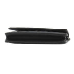 Chanel Chain Wallet Quilted Timeless Classic Caviar Leather Black Silver CC — view 3