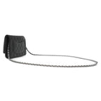 Chanel Chain Wallet Quilted Timeless Classic Caviar Leather Black Silver CC — view 2