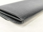Louis Vuitton Wallet Porte Monnaie Credit Black Epi Bifold Gold — view 4