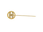 Chanel Brooch CC Logo Gold Metal Rhinestone