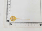 Chanel Brooch CC Logo Gold Metal Rhinestone — view 2