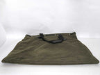 Saint Laurent Tote Bag Rive Gauche Khaki Brown Canvas Leather — view 3