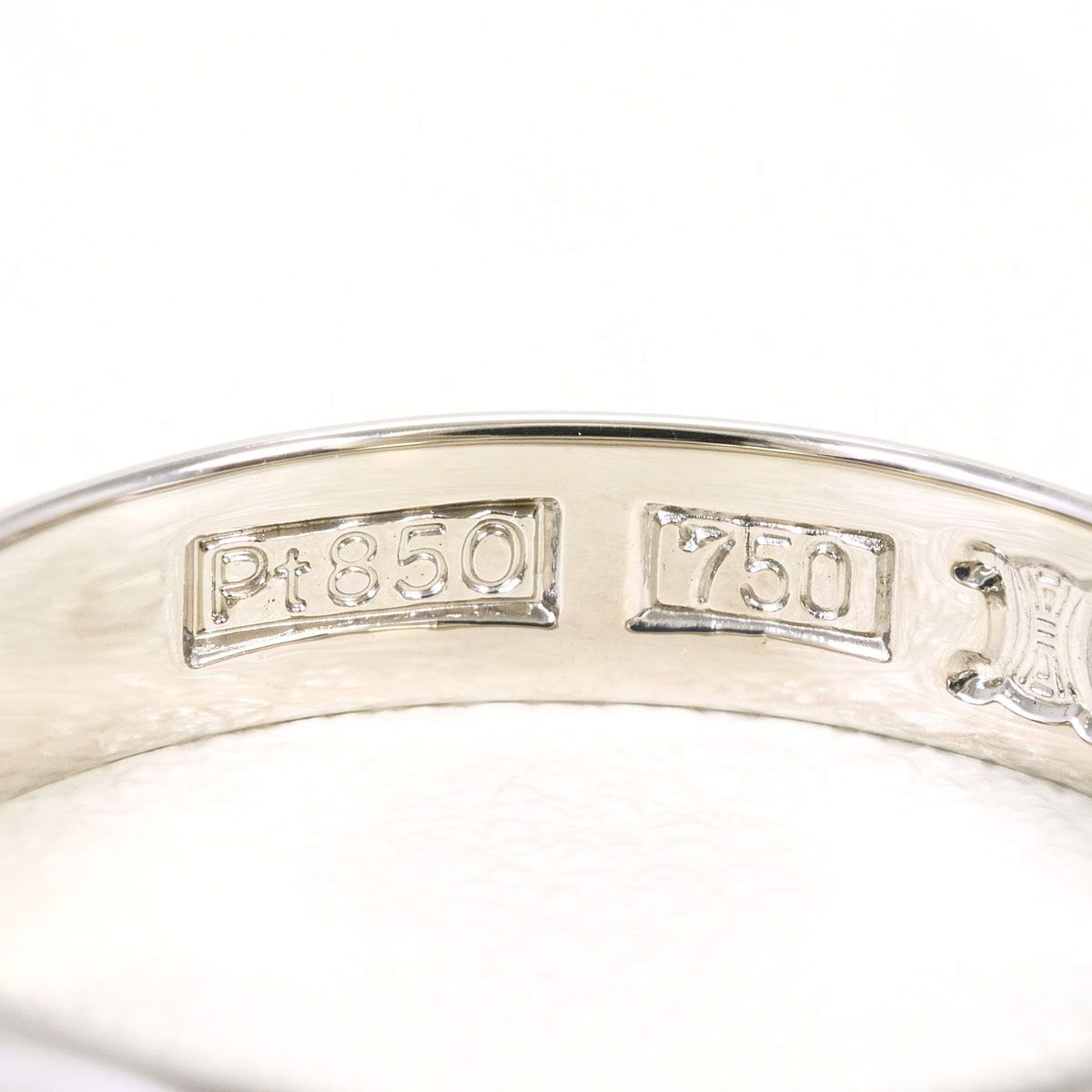 Celine Platinum 18k Yellow Gold Ring — view 4