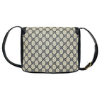 Gucci Vintage GG Logo Pattern Leather Shoulder Bag Pochette Navy — view 3