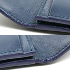 Bottega Veneta Intrecciato Card Case Navy — view 7