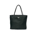 Prada Handbag Black Tessuto Triangle Logo Tote