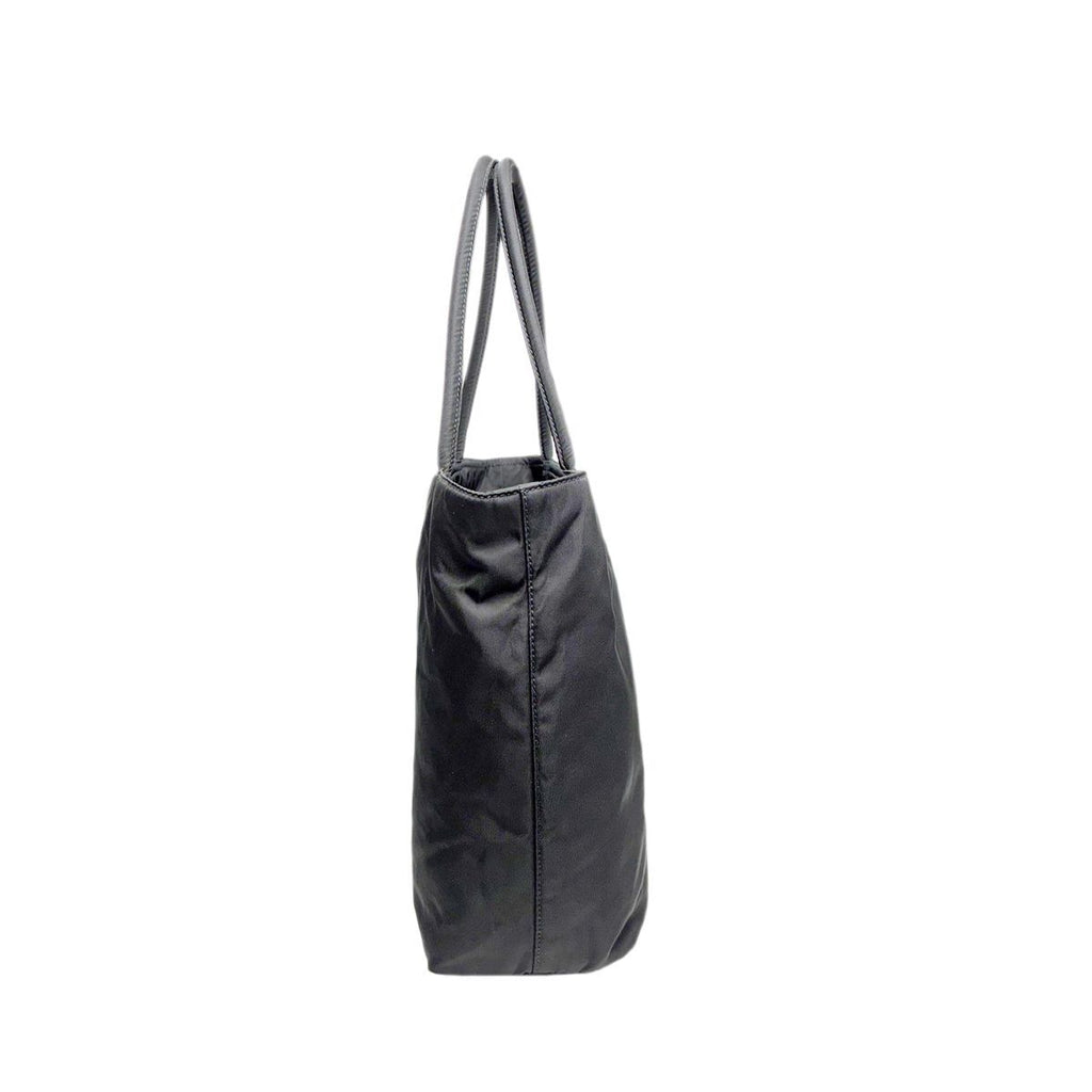 Prada Handbag Black Tessuto Triangle Logo Tote — view 4