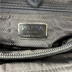 Prada Handbag Black Tessuto Triangle Logo Tote — view 8