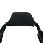 Gucci GG Logo Pattern Canvas Leather Shoulder Bag Crossbody Pochette Black — view 4