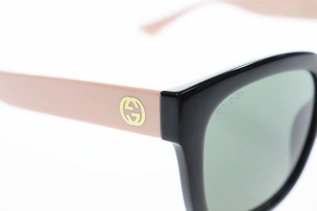 Gucci GG Logo Interlocking G Square 54 Sunglasses Pink Eyewear — view 4