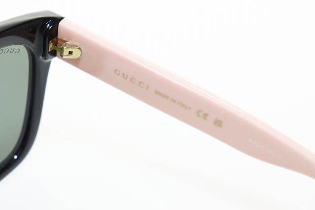Gucci GG Logo Interlocking G Square 54 Sunglasses Pink Eyewear — view 5