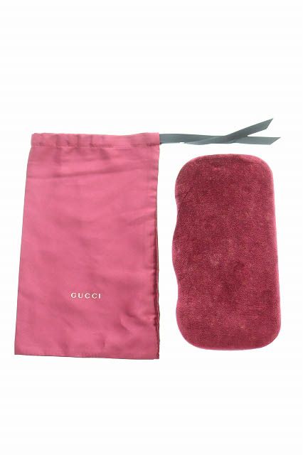 Gucci GG Logo Interlocking G Square 54 Sunglasses Pink Eyewear — view 7