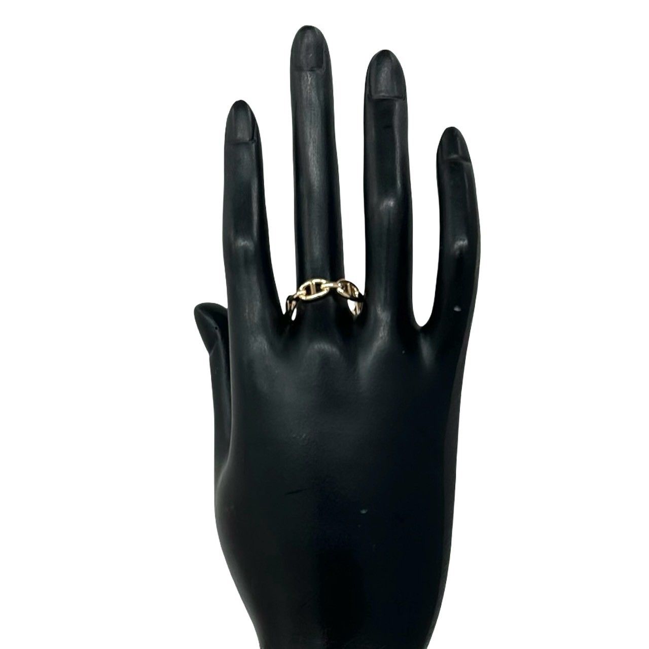 Hermes Chaine D'ancre Enchainee PM Ring 18k Pink Gold — view 2