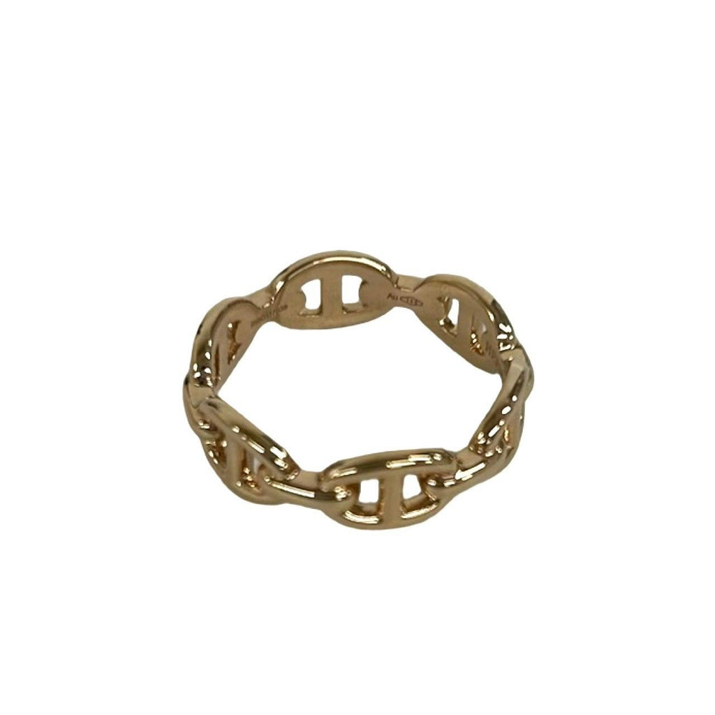 Hermes Chaine D'ancre Enchainee PM Ring 18k Pink Gold — view 4