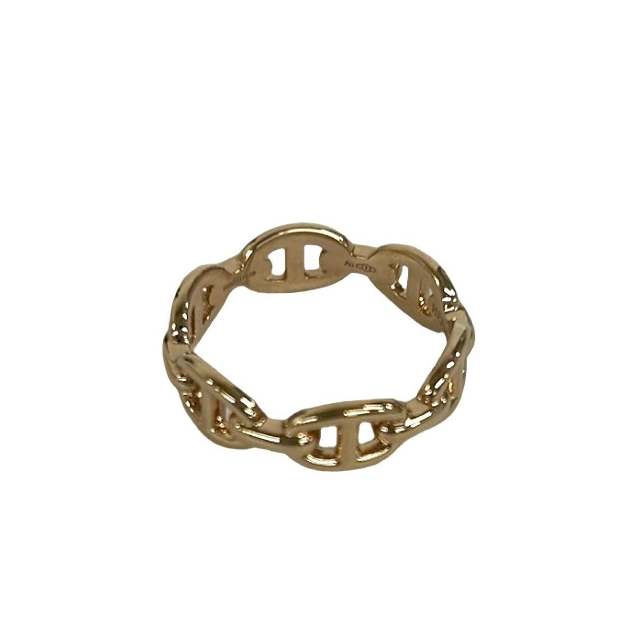 Hermes Chaine D'ancre Enchainee PM Ring 18k Pink Gold — view 4