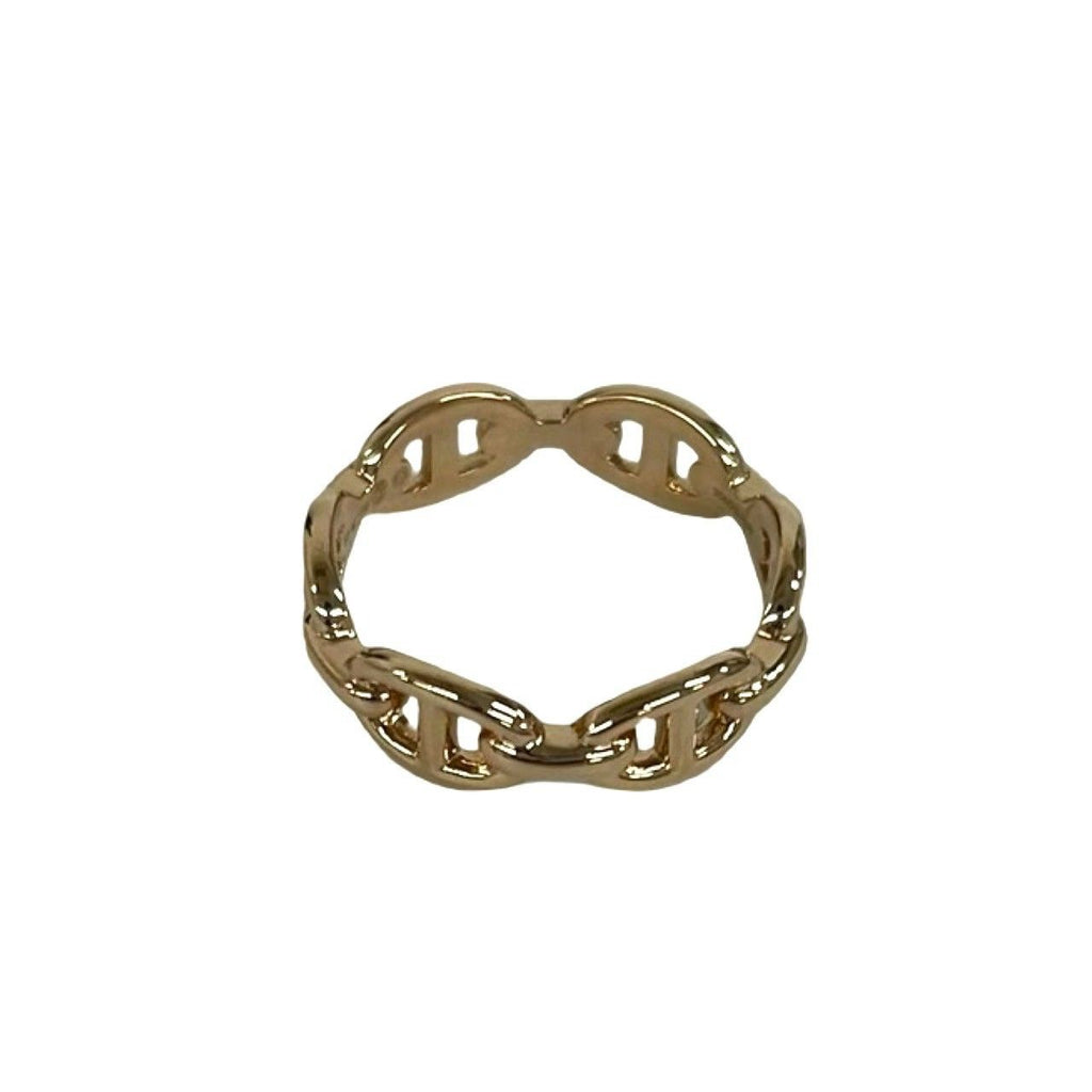 Hermes Chaine D'ancre Enchainee PM Ring 18k Pink Gold — view 6