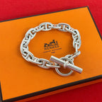Hermes Vintage Chaine D'ancre MM 16 Links Bracelet Martin Margiela Era 925