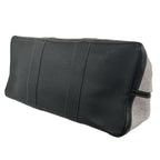 Hermes Garden Party GM Toile H Buffalo Leather Tote Bag Gray Black — view 8