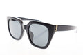 Saint Laurent Paris Cat Eye Square Sunglasses 52 Black Gold Cassandra Logo