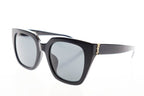 Saint Laurent Paris Cat Eye Square Sunglasses 52 Black Gold Cassandra Logo