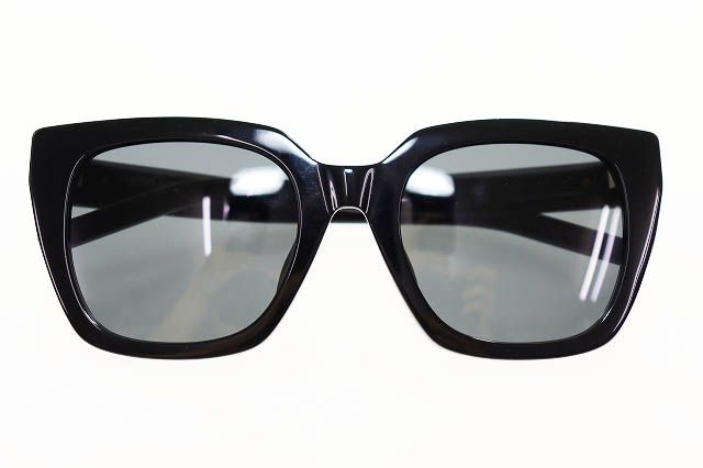 Saint Laurent Paris Cat Eye Square Sunglasses 52 Black Gold Cassandra Logo — view 2