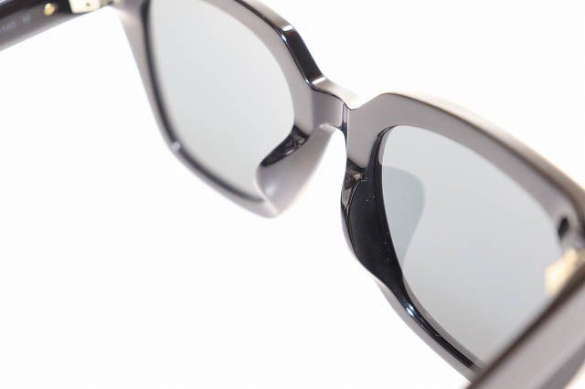 Saint Laurent Paris Cat Eye Square Sunglasses 52 Black Gold Cassandra Logo — view 5