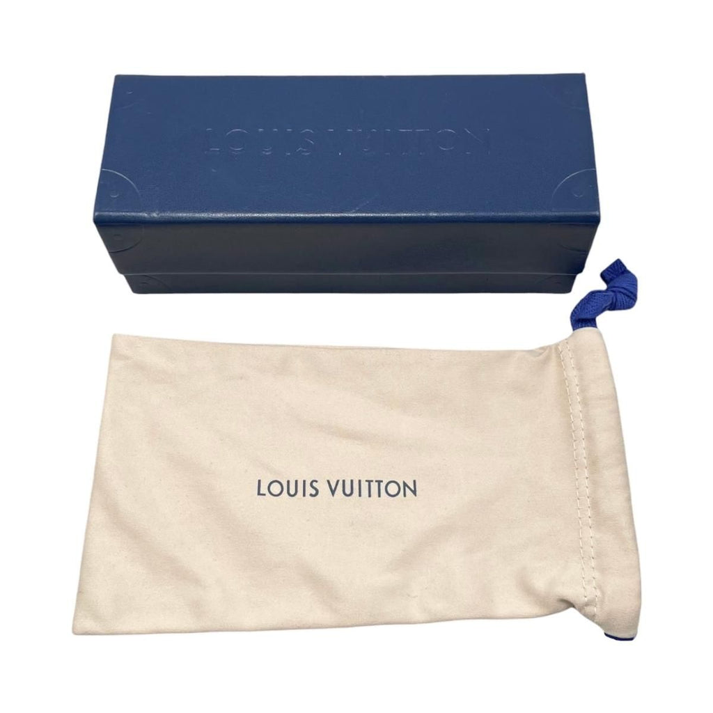 Louis Vuitton Sunglasses My LV Chain Pilot Monogram Flower LV Logo Gold Eyewear — view 8