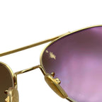 Louis Vuitton Sunglasses My LV Chain Pilot Monogram Flower LV Logo Gold Eyewear — view 6