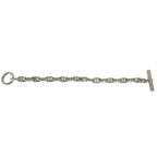 Hermes Chaine D'ancre MM 19 Links Bracelet Cursive Logo 925 Sterling Silver — view 6