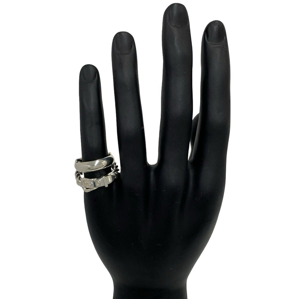 Hermes Boucles Sellier Inflexible Ring 925 Sterling Silver Indication — view 2