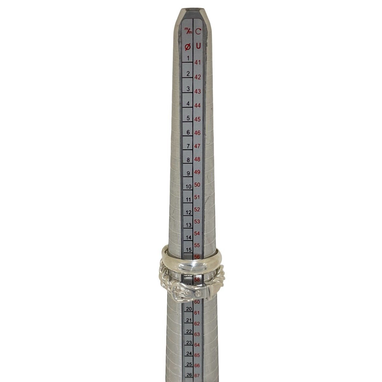 Hermes Boucles Sellier Inflexible Ring 925 Sterling Silver Indication — view 7