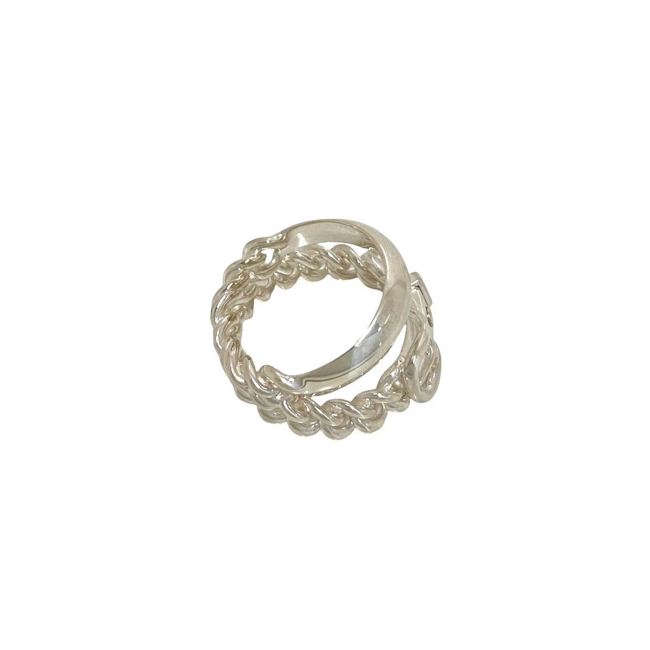 Hermes Boucles Sellier Inflexible Ring 925 Sterling Silver Indication — view 5