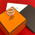 Hermes Boucles Sellier Inflexible Ring 925 Sterling Silver Indication