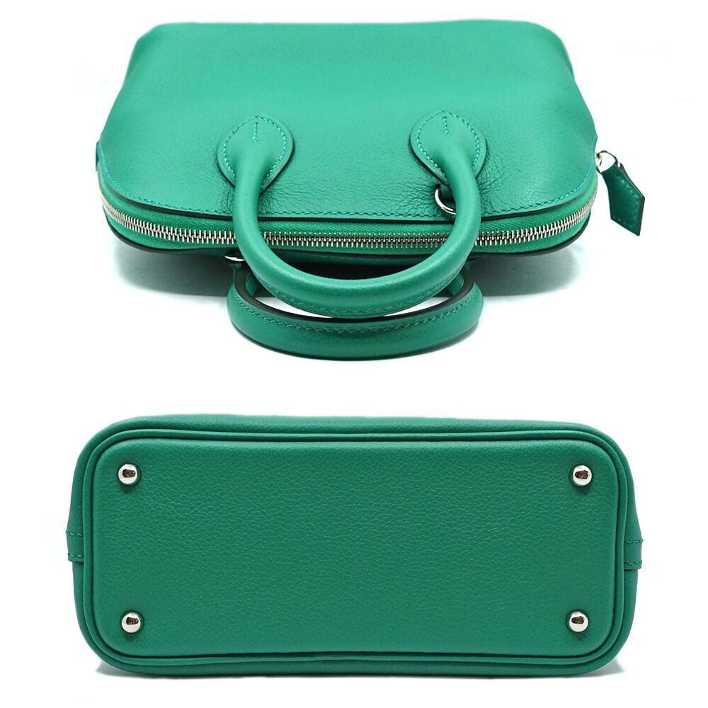 Hermes Bolide 1923 Mini Verso Green Pink Shoulder Bag — view 4