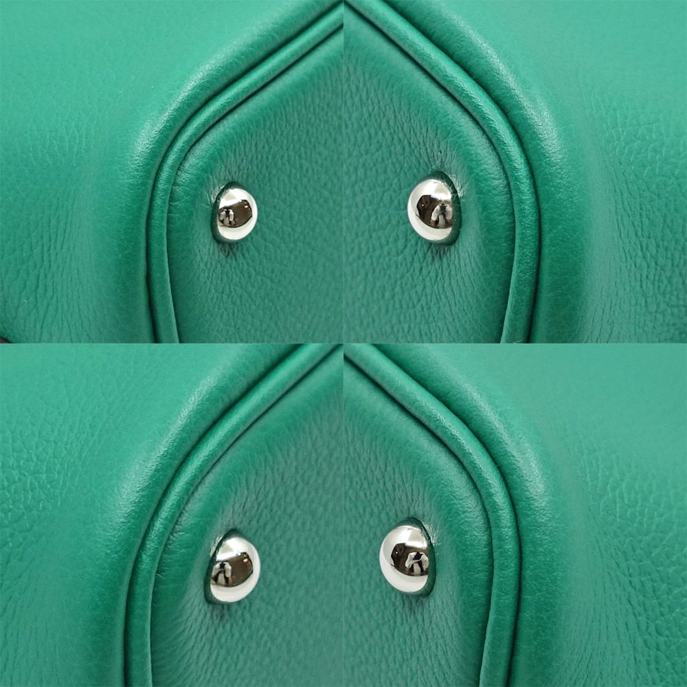 Hermes Bolide 1923 Mini Verso Green Pink Shoulder Bag — view 5