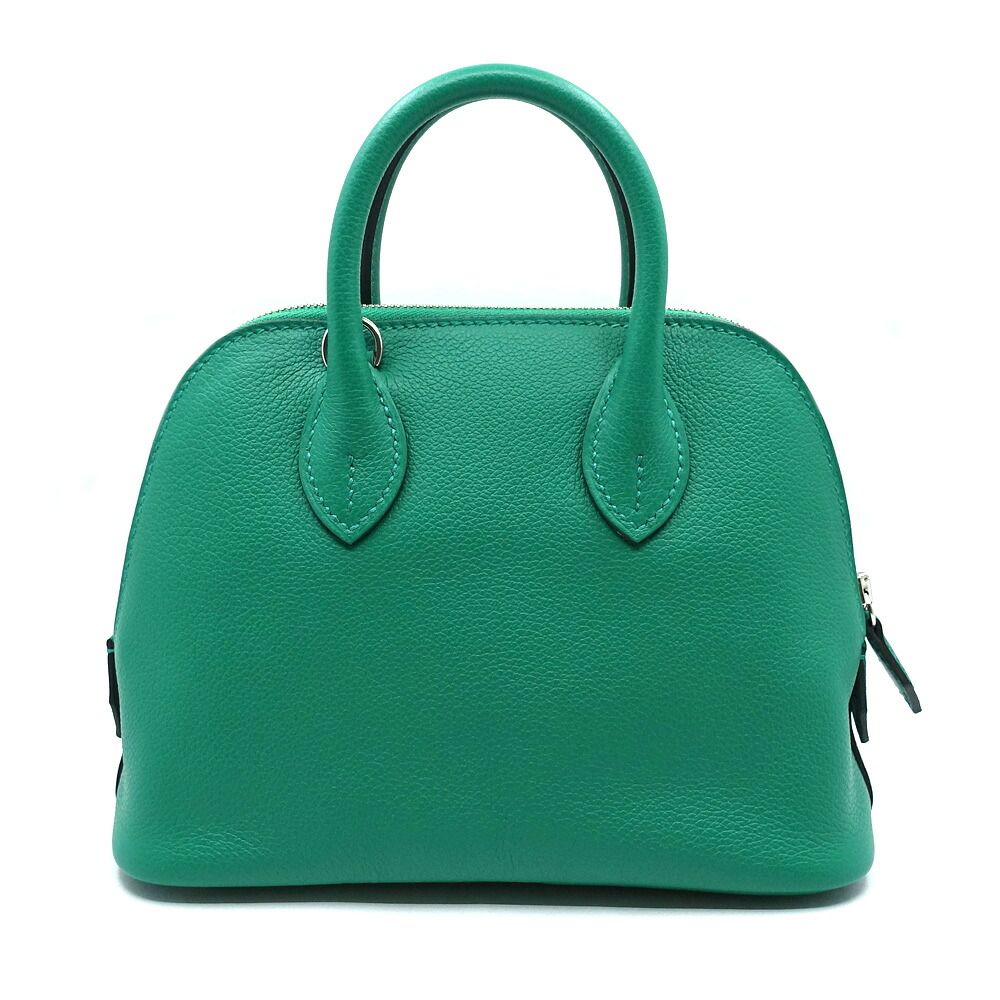Hermes Bolide 1923 Mini Verso Green Pink Shoulder Bag — view 2