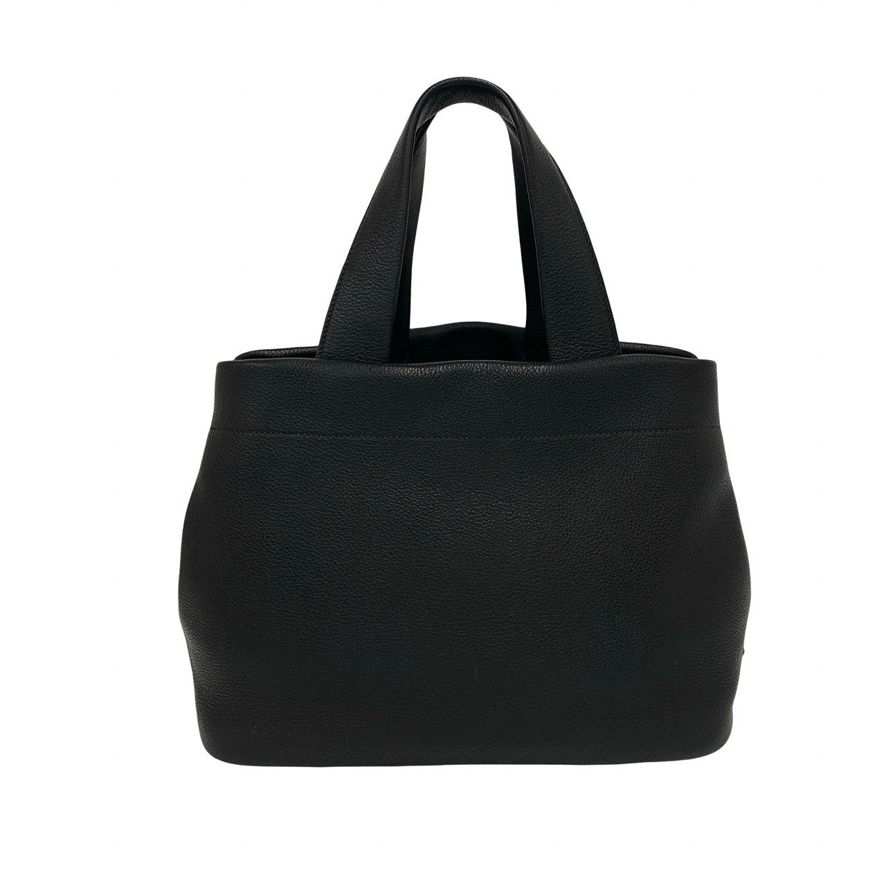 Prada Perforated Leather Handbag Mini Tote Black — view 3