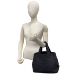Prada Perforated Leather Handbag Mini Tote Black — view 2